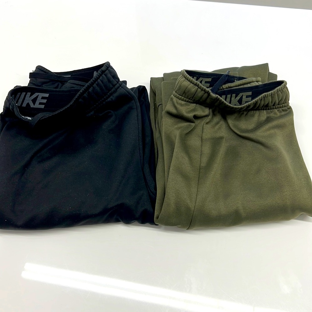 Authentic Black & Green Nike Joggers
